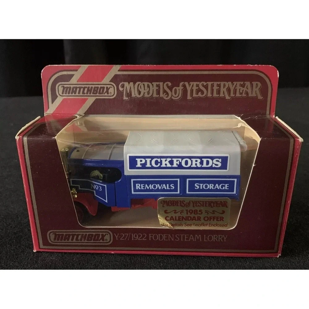 Matchbox Y-27 1922 Foden Steam Lorry Pickfords 1:72 Advertising Specimen NIB VTG